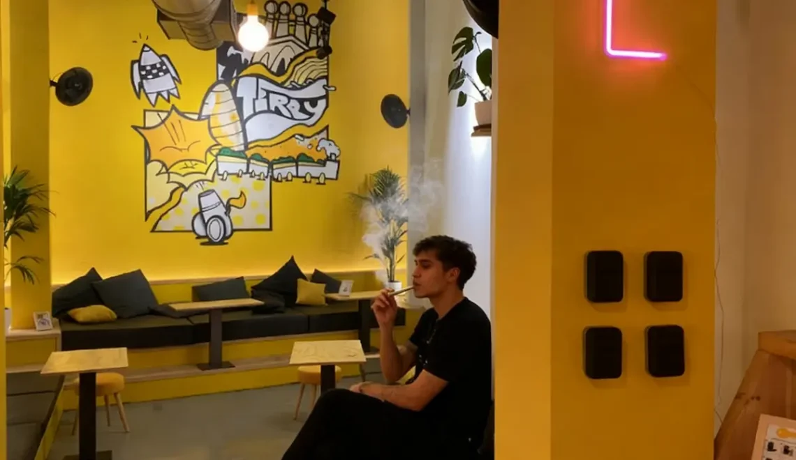 Fumadores de marihuana en Barcelona